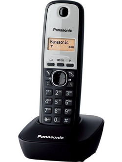 Panasonic KX-TG1611 Ασύρματο Τηλέφωνο Μαύρο Ασημί