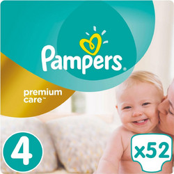 Pampers Premium Care Maxi Πάνες No4 8-14kg 52τμχ