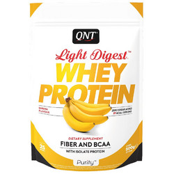 QNT Light Digest Whey Banana Πρωτεΐνη Ορού Γάλακτος Γράμμωσης Χωρίς Γλουτένη 500gr