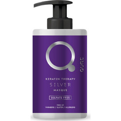 Qure Keratin Therapy Silver Μάσκα Μαλλιών Κερατίνης για Προστασία Χρώματος για Βαμμένα Μαλλιά 300ml