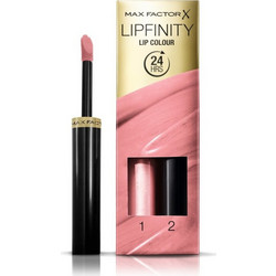 Max Factor Lipfinity 010 Whisper Set Long Lasting Liquid Κραγιόν 3.4gr