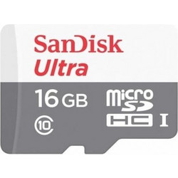 Sandisk Ultra microSDHC 16GB Class 10 UHS-I
