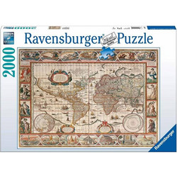 Puzzle Ravensburger Ιστορικός Παγκόσμιος Χάρτης 2000 Κομμάτια