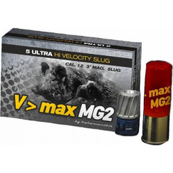 Super Kill V> Max MG2 Magnum Φυσίγγια Μονόβολα 12Cal 76mm 5τμχ