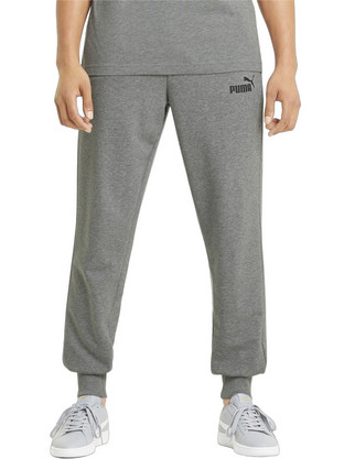 Puma Essential Ανδρικό Παντελόνι Φόρμας με Λάστιχο Γκρι 586716-03