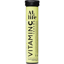 At Life Vitamin C 1000mg Λεμόνι 20 Αναβράζοντα Δισκία