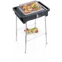 Severin PG 8124 Ηλεκτρική Ψησταριά Σχάρας 2500W με Ρυθμιζόμενο Θερμοστάτη 41.5x24cm