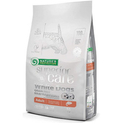 Nature's Protection Superior Care White Dogs Grain Free Adult Small & Mini with Salmon 10kg