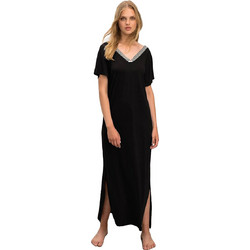 Vamp Maxi Καθημερινό Φόρεμα Μαύρο 16523