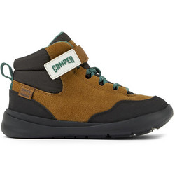 Camper Παιδικά Μποτάκια Καφέ Suede με Σκρατς K900227-011