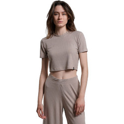 Target Γυναικείο Αθλητικό Crop Top Καφέ S23/65120