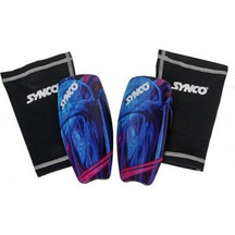 Sportech Synco Παιδικές Επικαλαμίδες Ποδοσφαίρου Μαύρες Μπλε S863707