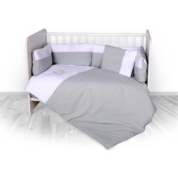 Lorelli Zaza Σετ Κούνιας 60x120cm Grey 7τμχ