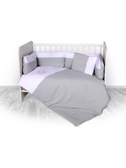 Lorelli Zaza Σετ Κούνιας 60x120cm Grey 7τμχ