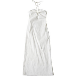 Milkwhite Midi Καλοκαιρινό Καθημερινό Φόρεμα Λευκό DS22-109