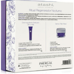 Atashi Oil To Milk Make-Up Remover 75ml + Dermo Filler Mask 50ml + Roller Jade