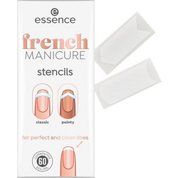 Essence French Manicure Stencils 01 French Tips & Tricks Round Tips Νυχιών Γαλλικού 60τμχ