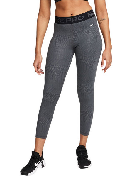 Nike Γυναικείο Κολάν 7/8 Ψηλόμεσο Βαμβακερό Ανθρακί FN4154-060