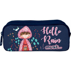 Must Hello Rain Κασετίνα με 2 Θήκες Μπλε 585570