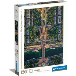 Puzzle Clementoni High Quality Collection Πετώντας Πάνω Από Το Παρίσι 1500 Κομμάτια
