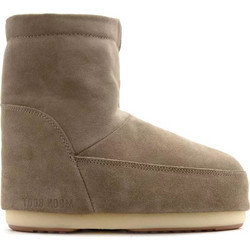 Moon Boot Γυναικεία Μποτάκια Χιονιού Πλατφόρμα Suede Μπεζ με Γούνα 14094000-004
