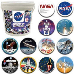 Aquarius NASA Bucket Of Buttons