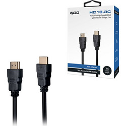 NOD Καλώδιο HDMI 2.1 HDMI Male to HDMI Male 3m Black HC18-3C