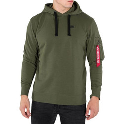 Alpha Industries X-Fit Ανδρικό Φούτερ με Κουκούλα Χακί 158321-257