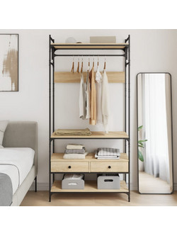 vidaXL Μονόφυλλo Βεστιάριο Ρούχων Sonoma 89x39x184.5cm 838954
