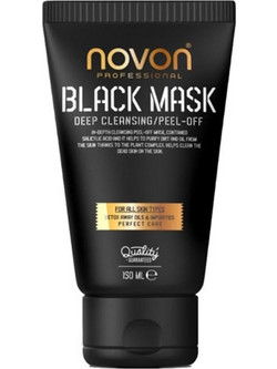 Novon Professional Κρεμώδης Μαύρη Μάσκα Προσώπου για Καθαρισμό με Άνθρακα 150ml