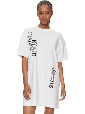 Calvin Klein Mini Καλοκαιρινό Καθημερινό Φόρεμα Λευκό J20J223042 YAF