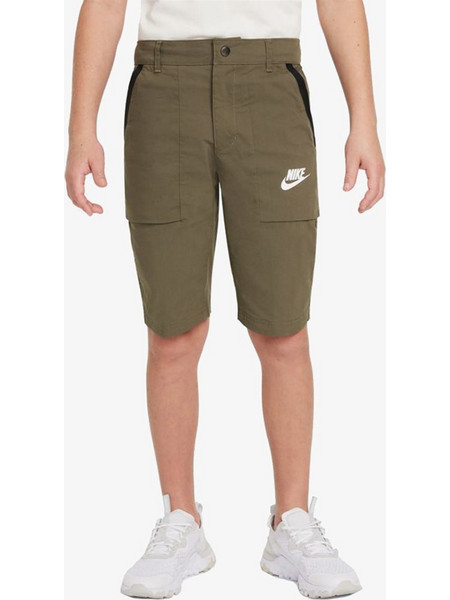 Nike Παιδική Βερμούδα Υφασμάτινη Χακί DA0856-222