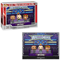 Funko Pop! Moments The Rock, Stone Cold Steve Austin, Hulk Hogan 05 WWE Wrestlemania 30 - Opening Toast