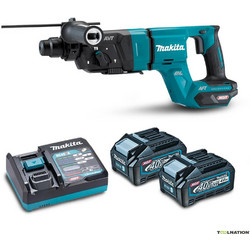 Makita HR007GM201 XGT Κρουστικό Σκαπτικό Πιστολέτο Μπαταρίας 40V με 2 Μπαταρίες και SDS Plus