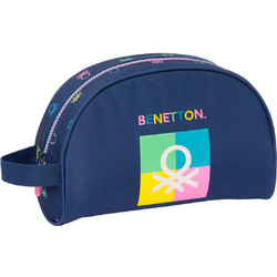 Safta Benetton Cool 812450332 Παιδικό Νεσεσέρ Ταξιδίου με Θήκες 28x10x18cm Navy Μπλε