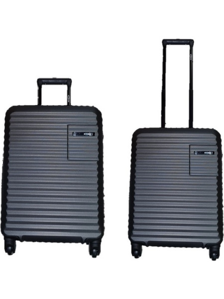 Rain RB8071 Σετ Βαλίτσες 2τμχ Καμπίνας & Μεσαία Ανθρακί