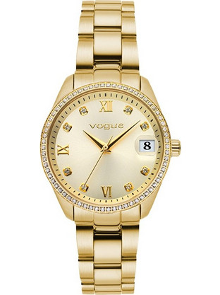 Vogue Reina Mini Γυναικείο Ρολόι με Χρυσό Μεταλλικό Μπρασελέ 614344