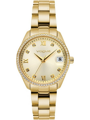 Vogue Reina Mini Γυναικείο Ρολόι με Χρυσό Μεταλλικό Μπρασελέ 614344