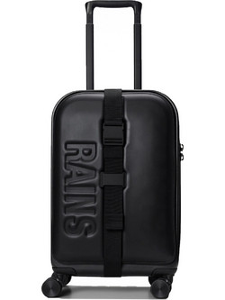 Rains Texel 14190-01 Βαλίτσα Καμπίνας 56x33x25cm με 4 Ρόδες Μαύρη