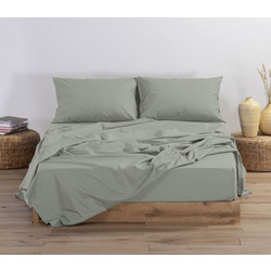Nef-Nef Σεντόνι King Size Βαμβακερό με Λάστιχο 180x200+35 Basic Mint