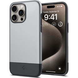 Spigen Style Armor Back Cover Classic Silver (iPhone 15 Pro)
