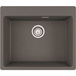 Franke Centro 2.0 CNG 610/210-54 Ένθετος Νεροχύτης Γρανίτη Slate Grey 59x50cm
