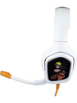 Konix Naruto Gaming Headset Over Ear White Black Orange