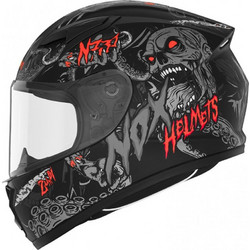 NOX N731 Zumbi Junior Black Red Κράνος Μηχανής Full Face 1250gr