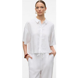 Vero Moda Γυναικείο Πουκάμισο 3/4 Μονόχρωμo Λευκό 10306820