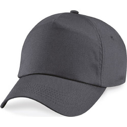 Beechfield Ανδρικό Καπέλο Jockey Υφασμάτινο Ανθρακί B10 300691310