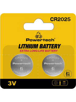 Powertech CR2025 2τμχ