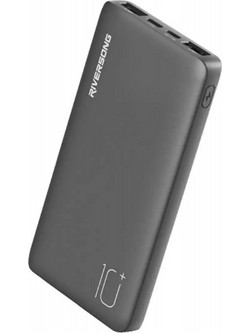 Riversong Horizon 10E 13023841 Power Bank 10000mAh με 2 Θύρες USB-A & Θύρα USB-C Black