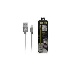WK WDC-013 Braided USB-A to Lightning Cable Grey 347493024955600