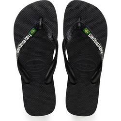Havaianas Brasil Logo Ανδρικές Σαγιονάρες Μαύρες 4110850-1069